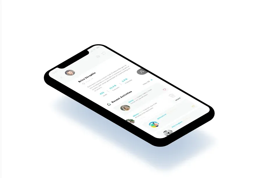 Panel de actividad reciente de un chatbot de IA